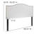 Fitzsimmons Arched Upholstered Headboard with Accent Nail Trim-377993608-377993603