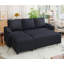 3 Seater Linen Blend Sofa Bed-2095209296