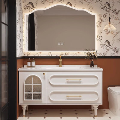 French retro bathroom Vanity