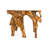 Carved Teak Leaf Console Table, 40"