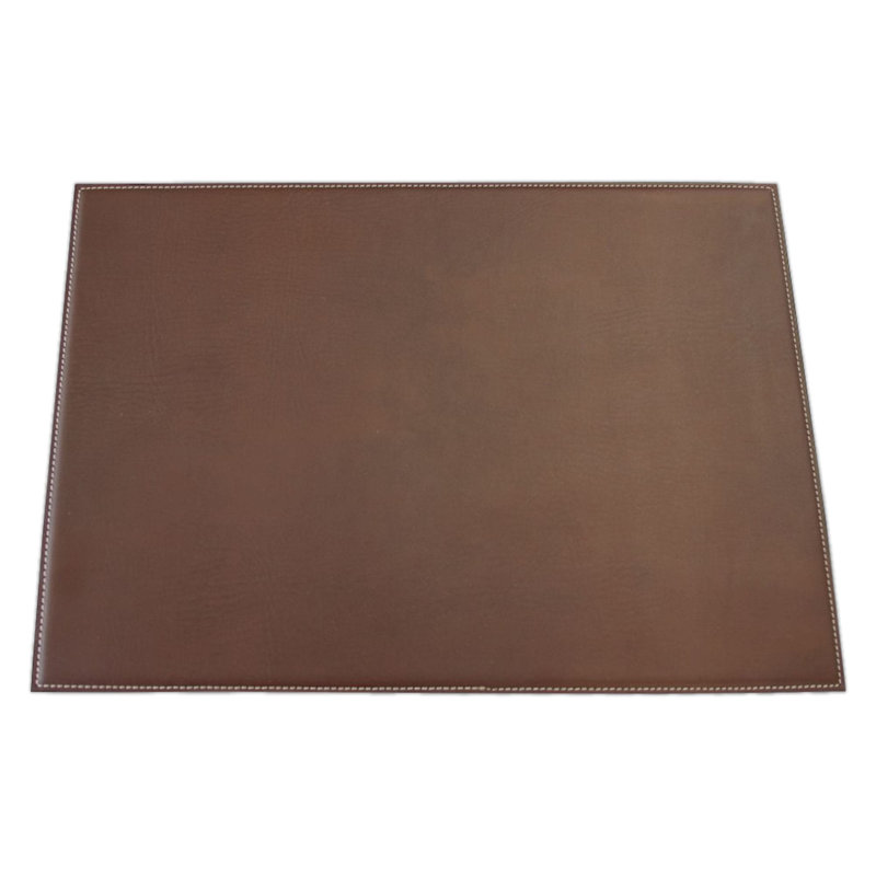 Brown Faux Leather 17 x 12 Rectangular Placemat