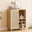 Armoire à vin avec porte-bouteilles et rangement-483212042