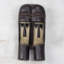 Kran Twins Ivoirian Wood Mask Sculpture