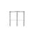 Triangle Display Shelf Tempered Glass/Chrome Frame