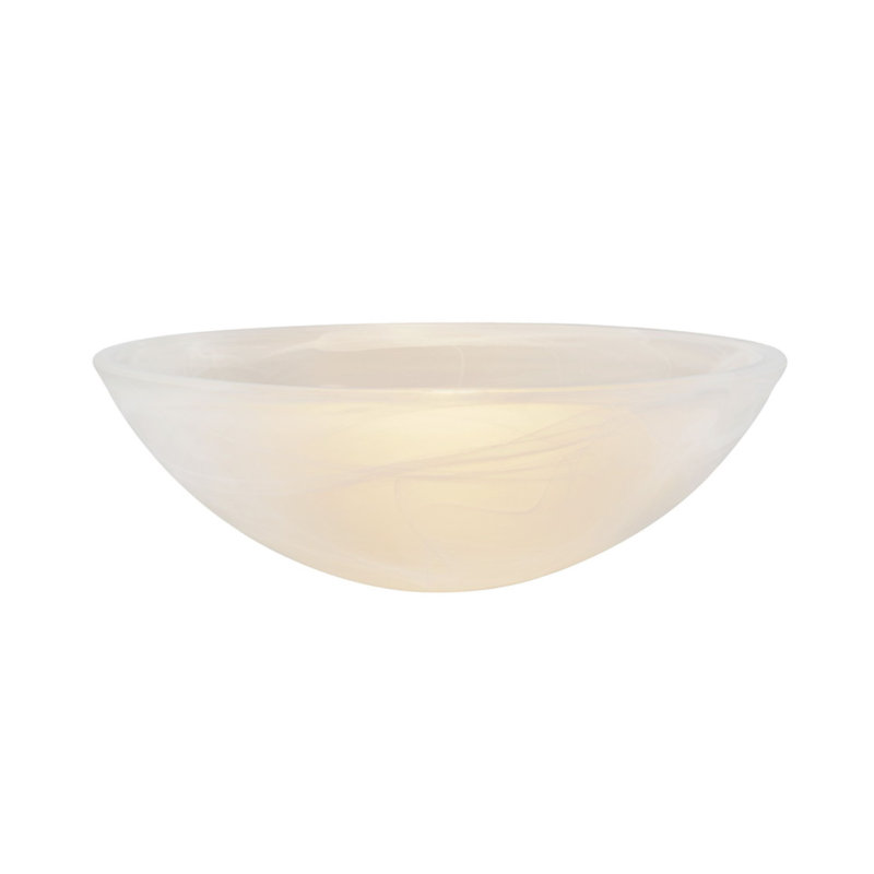 Mini Alabaster Glass Torchiere Lamp Shade