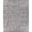 Aldridge Geometric Hand-Knotted Wool Area Rug in Ivory/Gray-27425208