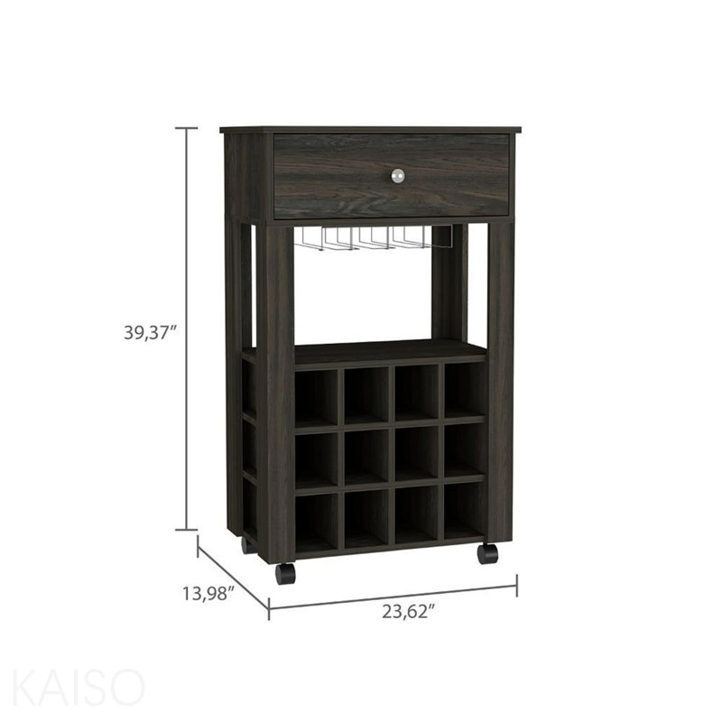 Armoire à vin 12 bouteilles, Brun
