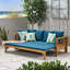Lit de jour extensible Rustic Long Beach, bois, tissus d'ameublement en bois, matériaux de construction