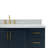 55'' Single Bathroom Vanity with Carrara Marble Top-93359352