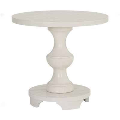Caesar Traditional Round Pedestal End Table
