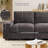 2/3/4 Seat Modular Sofa Modern Couch with Storage, Chenille Fabric Couches For Living Room, Office, Apart, Deep Seat, Usb Charge Port, with Removable Cover-108995615-102673628