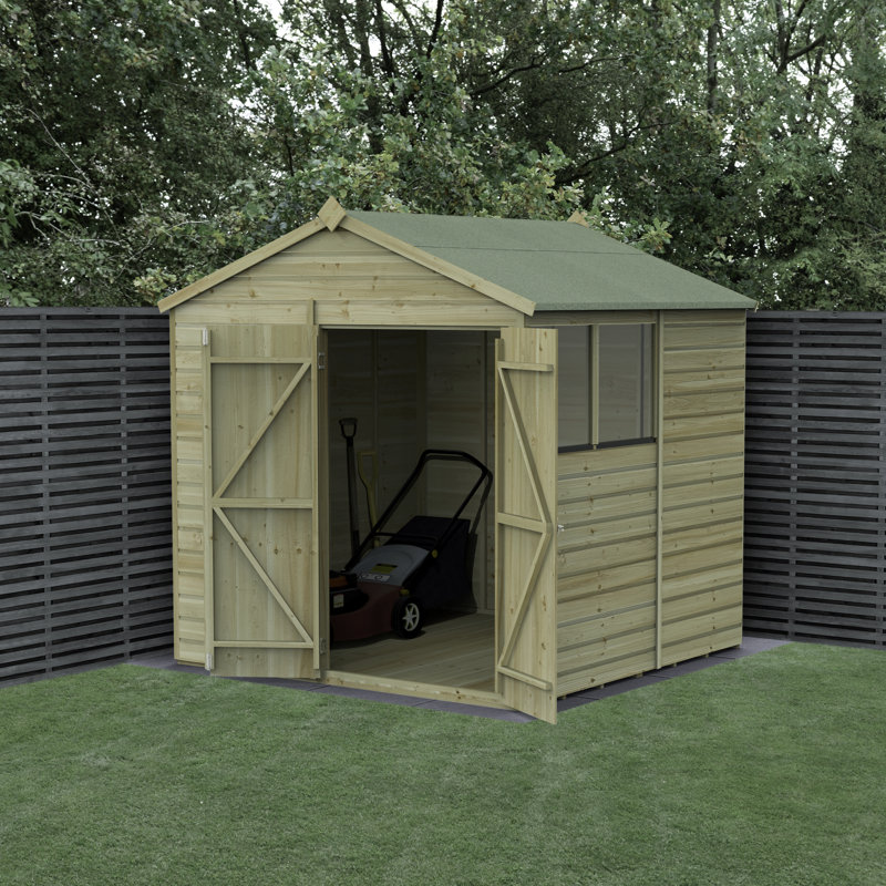 Beckwood 7x7 Pressure Treated Shiplap Wooden Apex Garden Shed