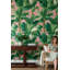 Décoration murale amovible en forme de feuilles de bananier tropical perroquets