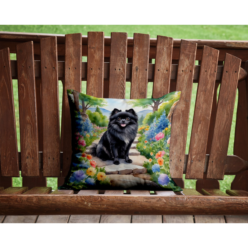 Coussin décoratif intérieur / extérieur Spring Path, H 14 po x l 14 po