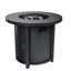 Table ronde au feu au propane de 30 pouces, 40000Btu, table de fosse à usage extérieur Lava Rocks 40000Btu pour le jardin, 30 pouces, plateau en acier inoxydable-53842821-53842819