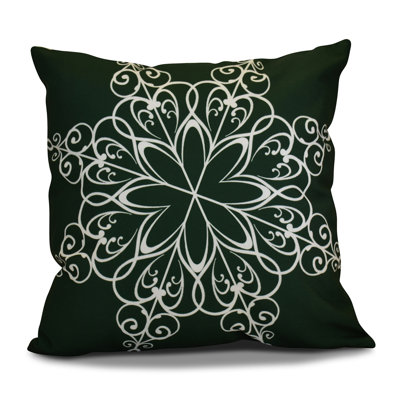 Housse de coussin décorative carrée à imprimé flocon de neige