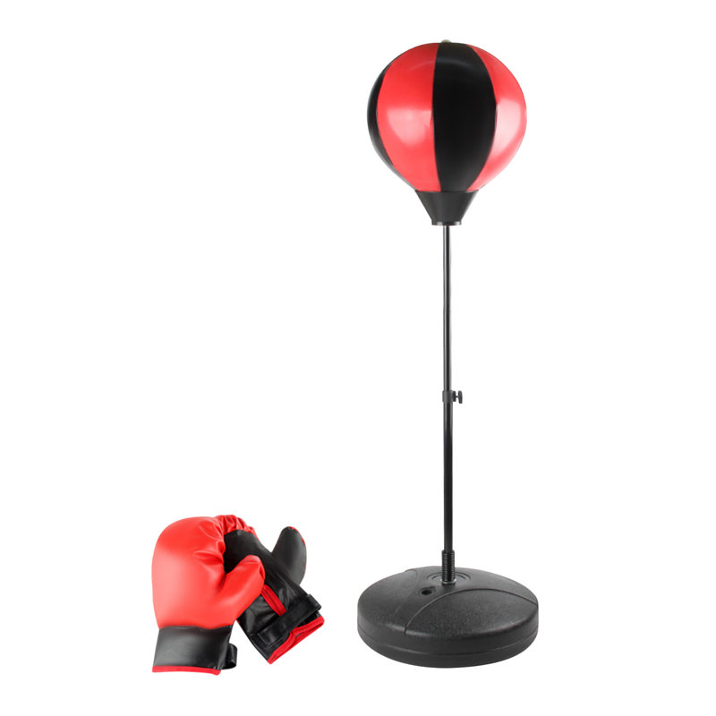 Ballon de boxe rapide, ballon de boxe gonflable, sac de boxe avec support à hauteur réglable