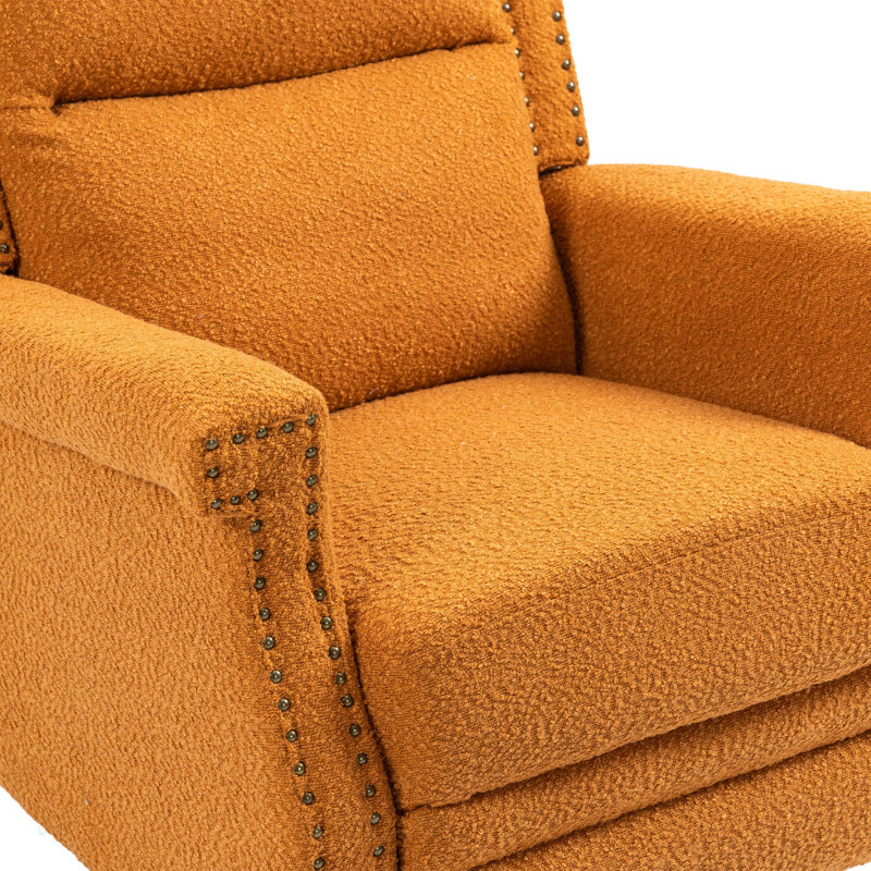 Chaise de loisir pivotante à 360 degrés, Orange