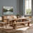Vienna Extendable Reclaimed Pine Wood Dining Table