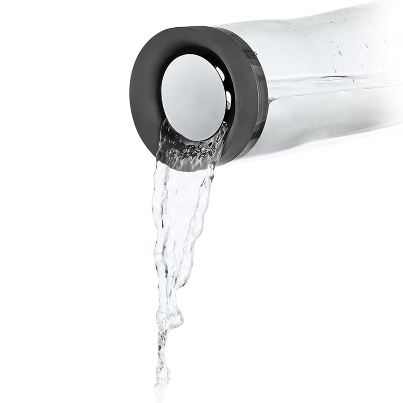 1 L Karaffe Splash, Black/Clear