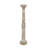 Traditional Carved Albizia Wood Floor Candle Holder