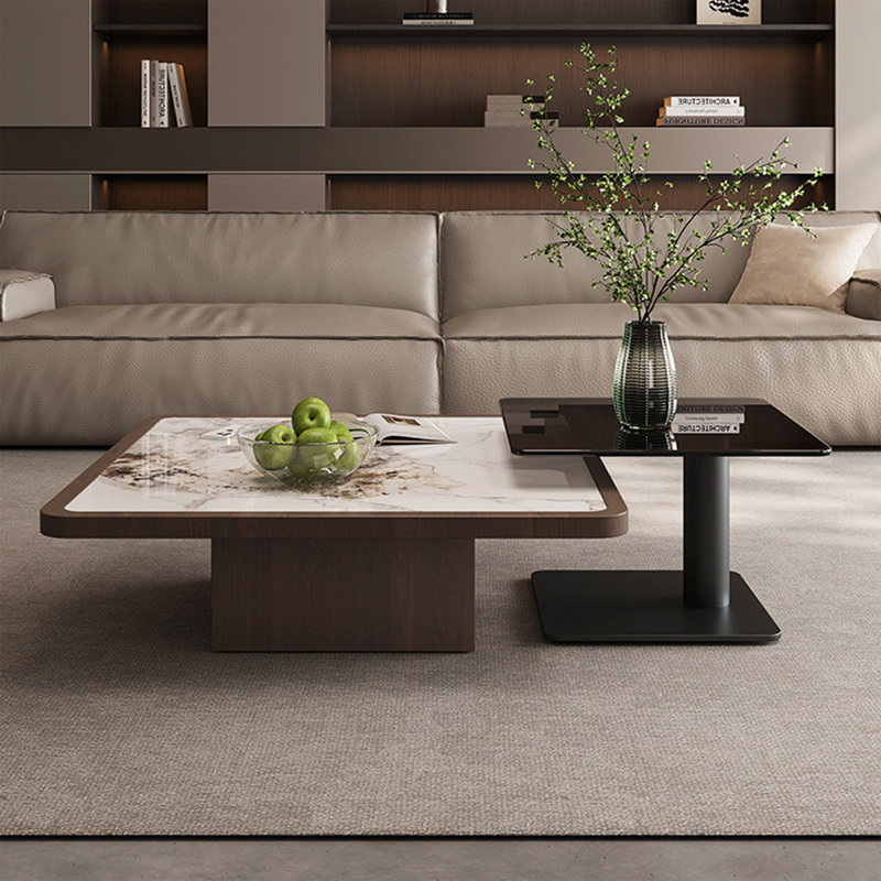 Ensemble de tables basses Modern, H 11,4 po x L 35,4 po x l 35,4 po