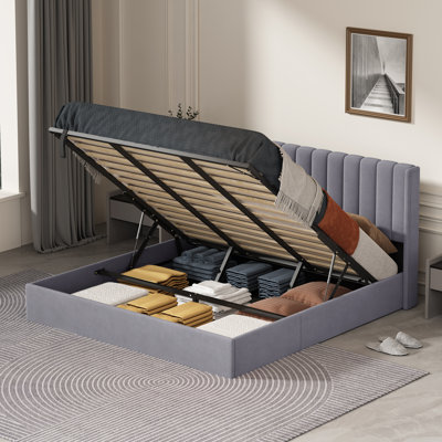 Lit plateforme avec rangement Daizia