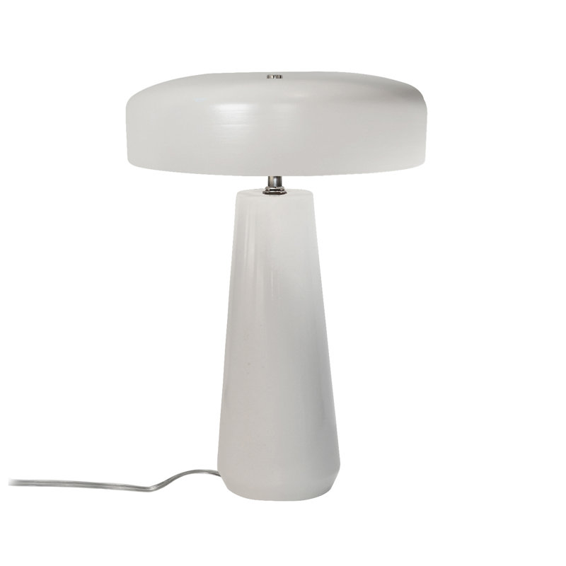 Lampe de table en céramique Percy, Blanc mat