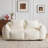 Giant Bean Bag Couch For Adults,  Soft Fluffy Loveseat Bean Bag Sofa, Oversized Chase Lounge Chair Indoor For Living Room Bedroom, No Assembly Required Cozy Reading Chair With Pillows-1034468579