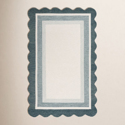 Hand-Tufted Wool Striped Outdoor Rug