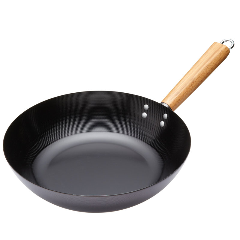 World of Flavours Oriental 30cm Carbon Steel Wok