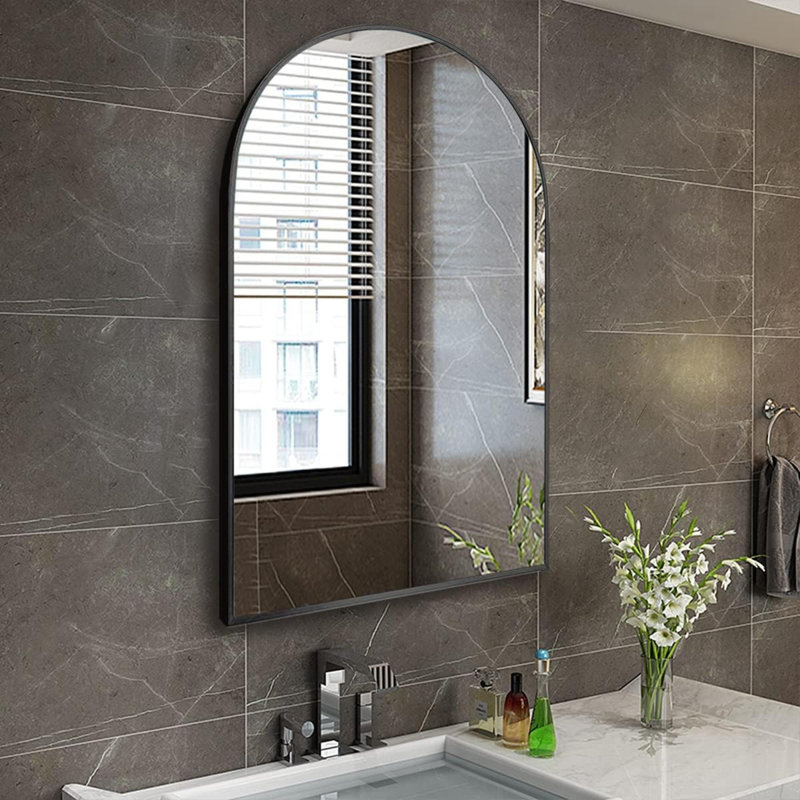 Desiderata Aluminium Mirror, Black