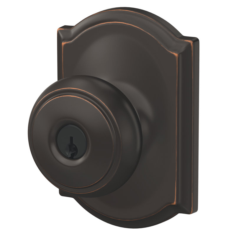Andover Keyed Entry Knob with Camelot Trim, Yes, Keyed Alike