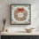 «Joy Gingerbread Wreath» par Nicole DeCamp, reproduction d'art