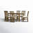 Anouska 6 - Person Four Leg Base Dining Set-88388018