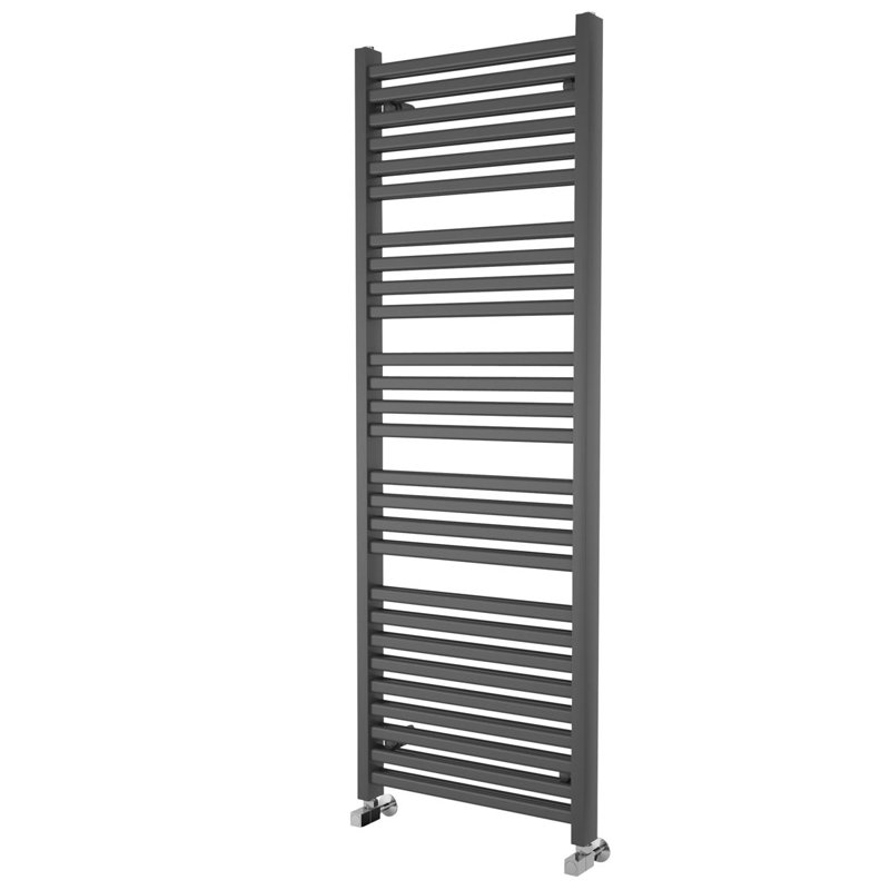 Trang Straight Towel Rail Heated Towel Rails, Anthracite, 1600mm H x 550mm W