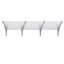 Dakota Fields 270cm W x 90cm D Plastic Cover Retractable Door / Window Awning-170038166