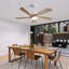 Ventilateur de plafond d'intérieur 52 pouces avec lumière à DEL à intensité variable et 5 pales en bois massif avec moteur CC réversible et télécommande-1760757425-1760757426
