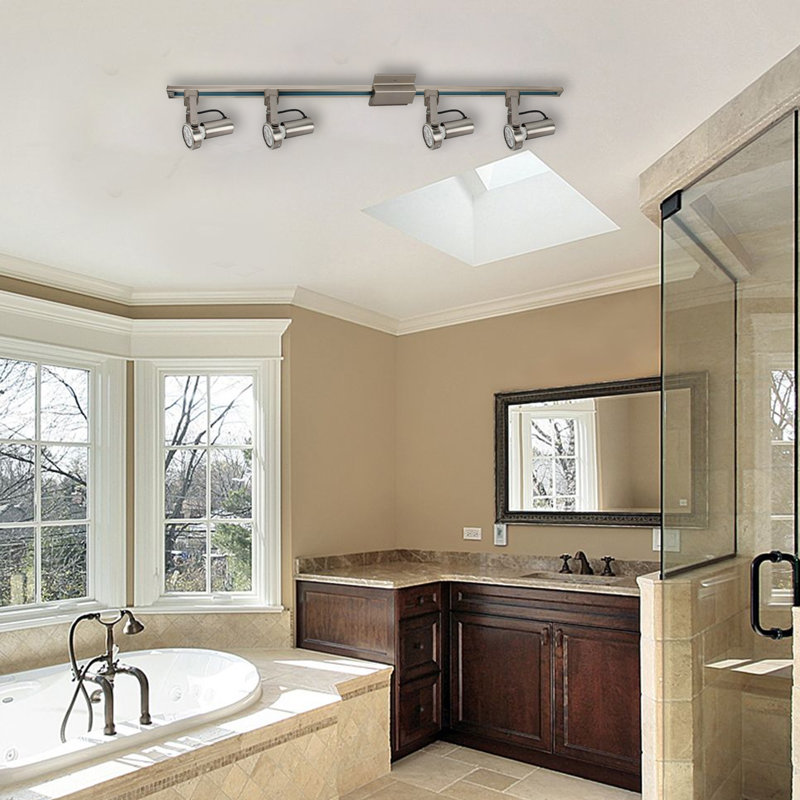 48.25'' 4 -Light Track Track Kit with Dimmable and Adjustable Head