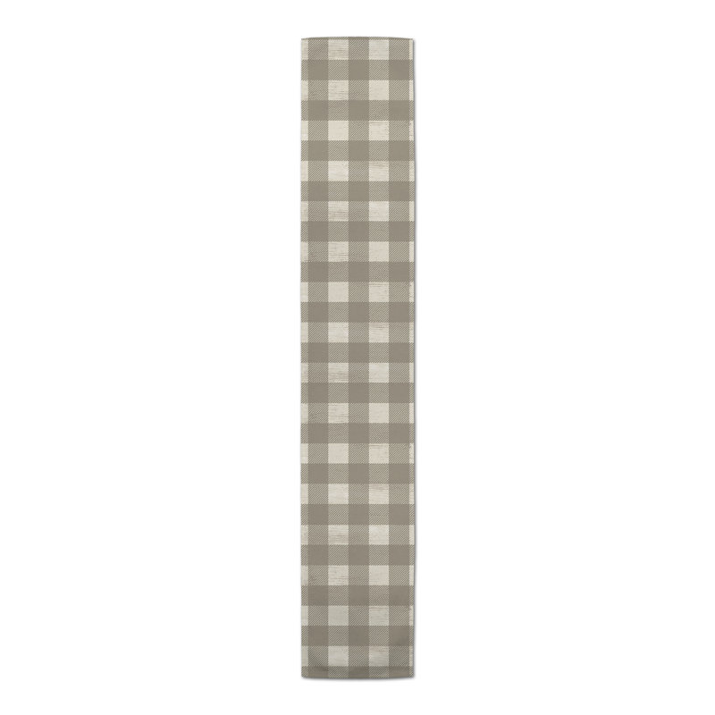 Chemin de table rectangulaire, 72 po x 16 po, Taupe
