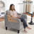 Mid-Century Accent Chairs Featuring Removable Cushions-2051752421