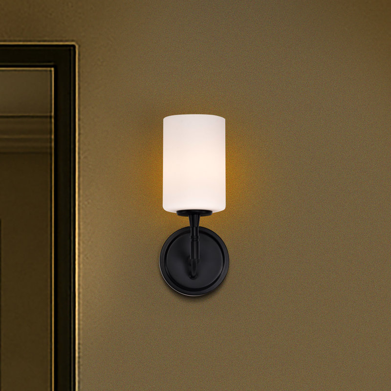 Meuble-lavabo 1 lumière Lawrie - Lawrie, Noir mat