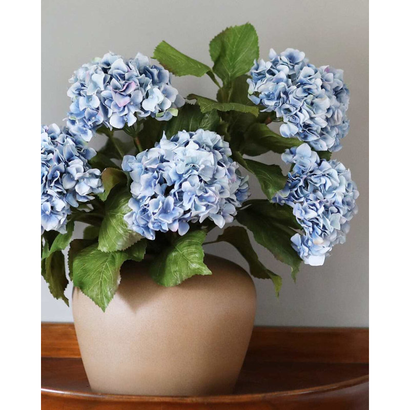 Green Double Hydrangea 36", Blue/Purple