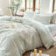 Ensemble de housse de couette rayé 100% coton délavé DONEUS-120141893-113054932