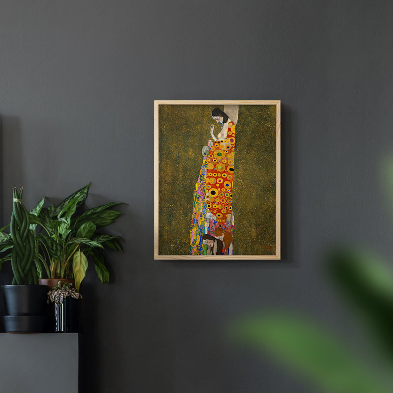 Gustav Klimt IV - Impression encadrée, Naturel, H 14 po x l 11 po