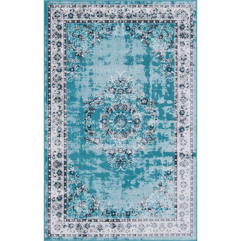 Oriental Indoor Rug, Rectangle 5'3" x 8'