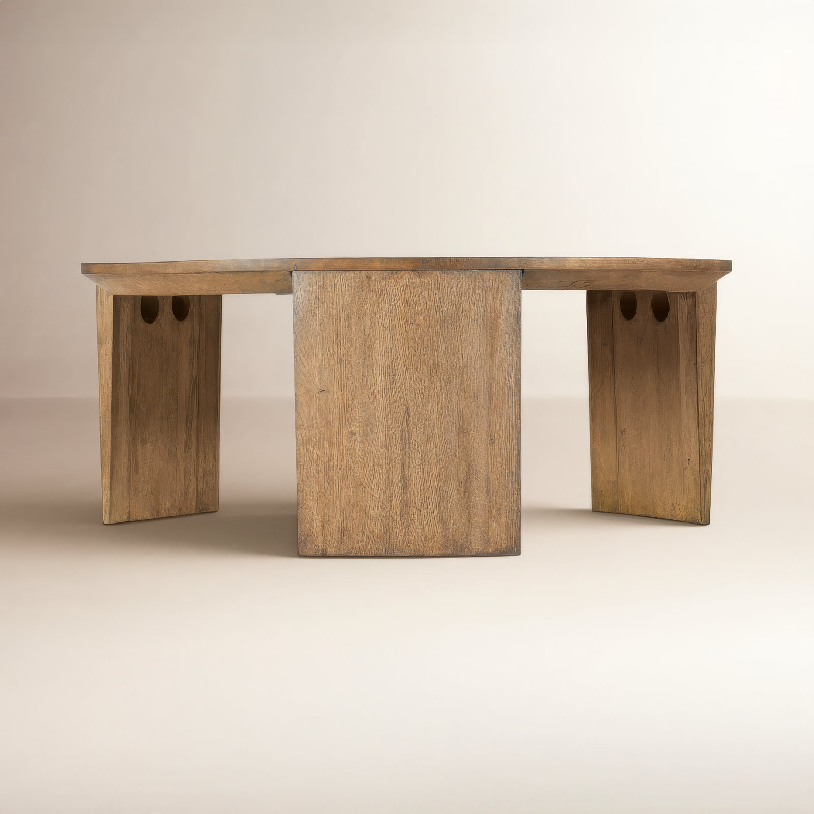 Chiseling Solid Wood Single Coffee Table