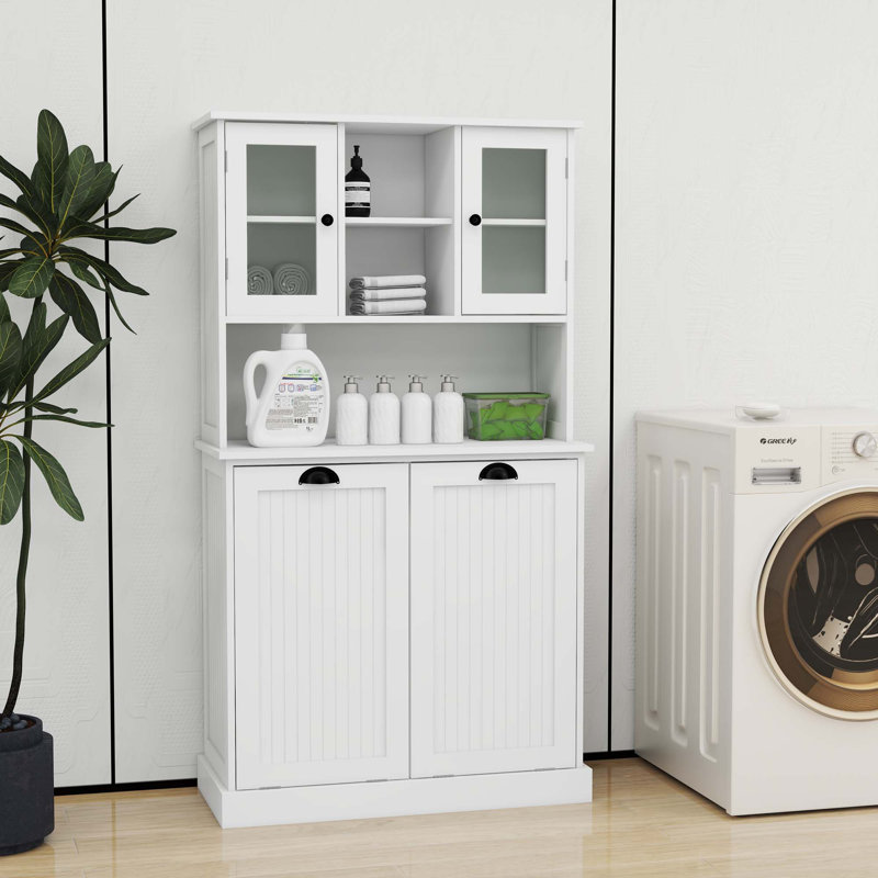 Grande armoire de salle de bain avec 2 tablettes réglables