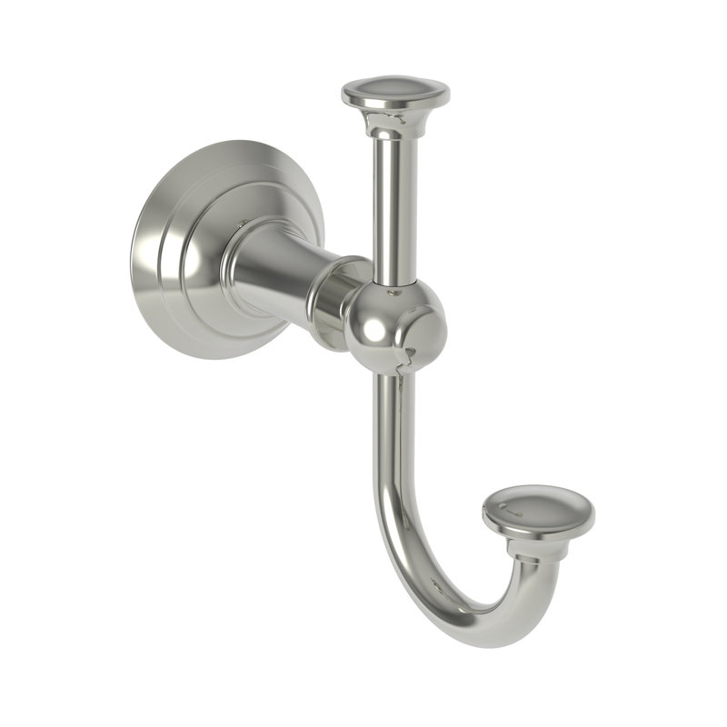 Aylesbury Double Robe Hook, Polished Nickel