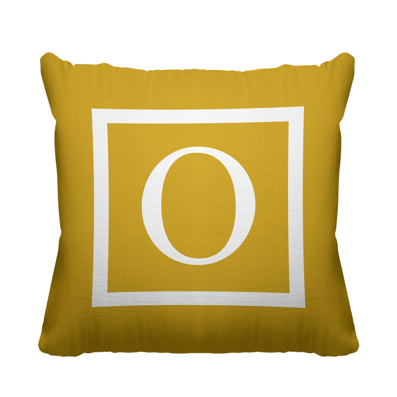 Coussin intérieur / extérieur Square_Monogram, L 17 po x H 17 po, 19 po x l 19 po